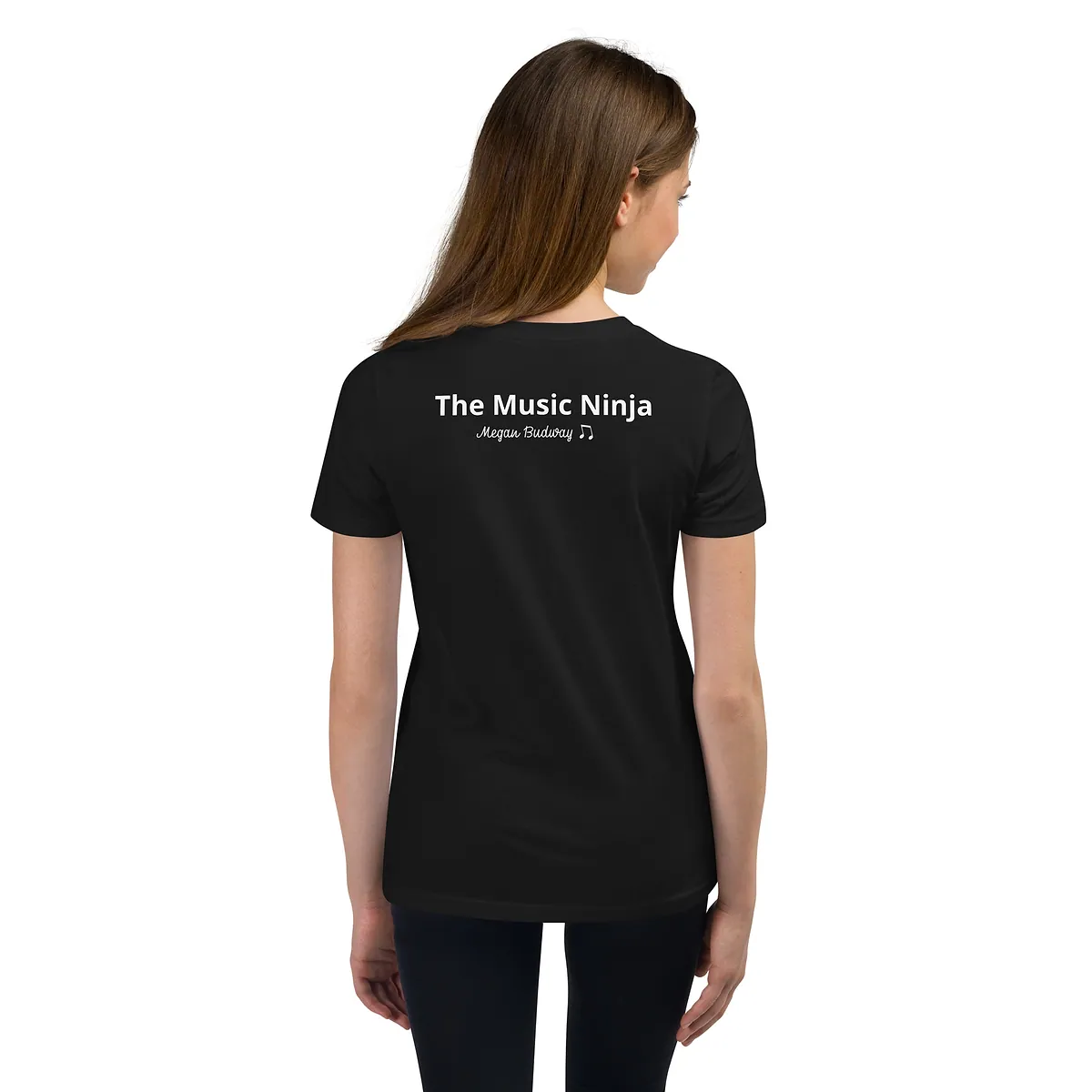 Youth Short Sleeve T-Shirt in Black, back