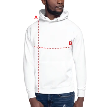 How to measure: A Length, B Chest