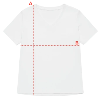 How to measure: A Length, B Chest