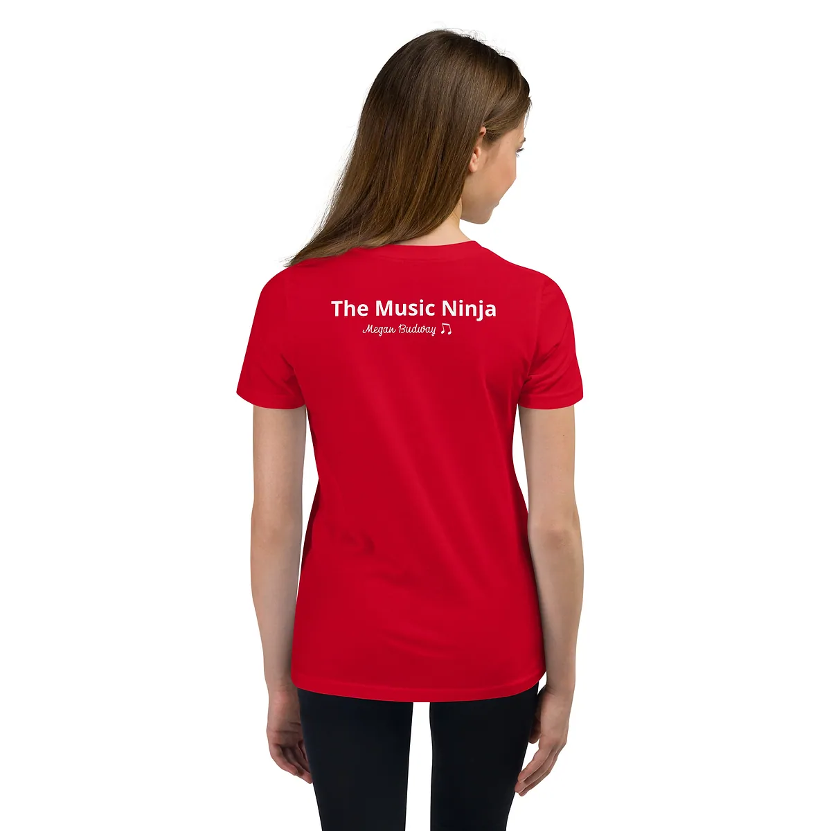 Youth Short Sleeve T-Shirt in Red, back