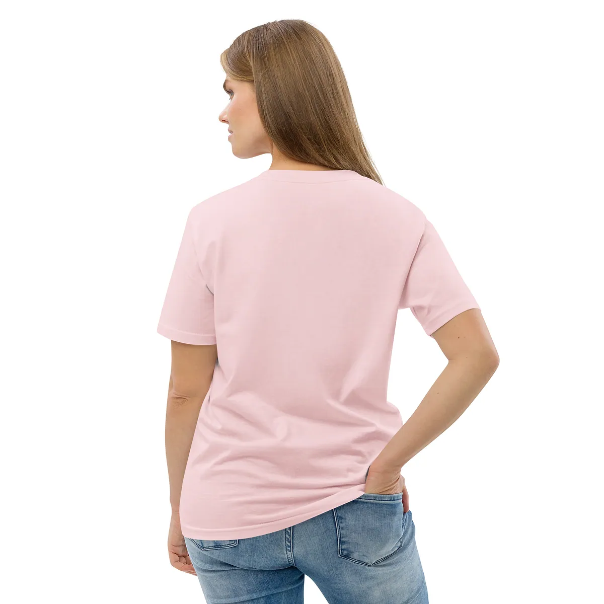 WNA Unisex T-Shirt in Cotton Pink, back
