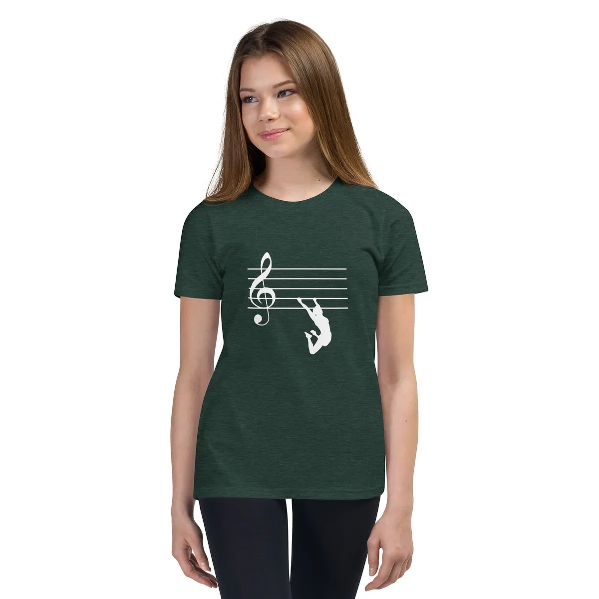 Youth Short Sleeve T-Shirt in Heather Forest