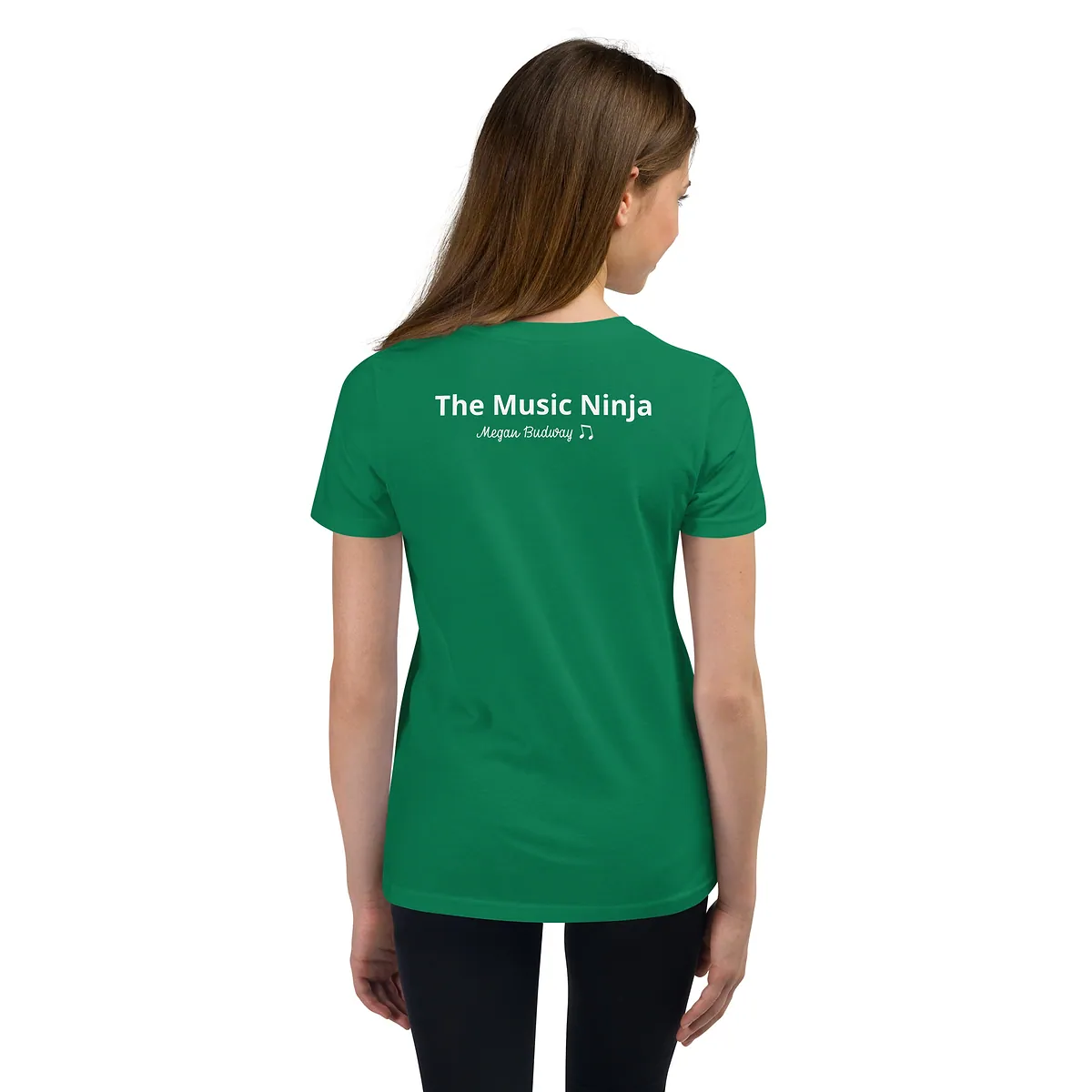Youth Short Sleeve T-Shirt in Kelly, back