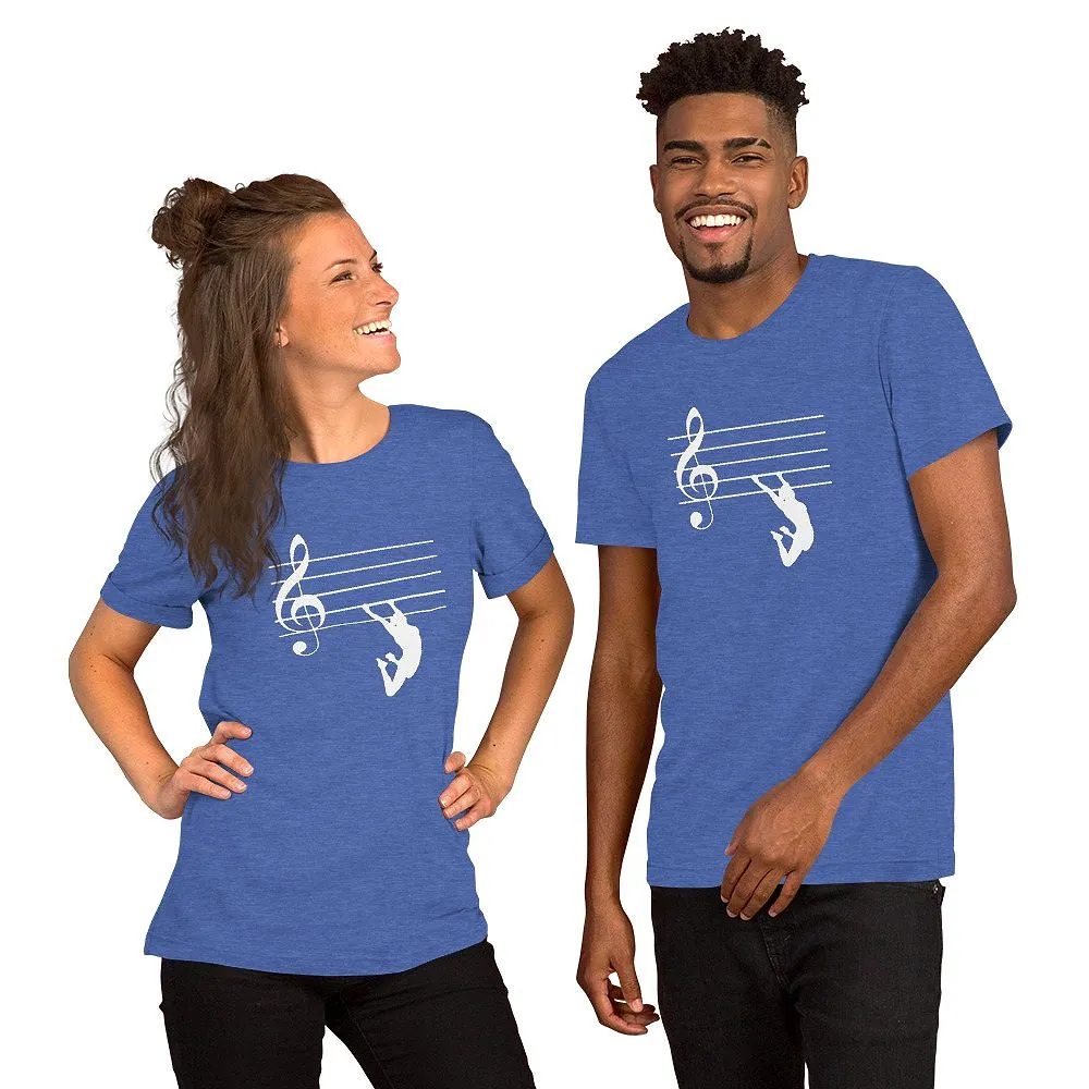 Unisex t-shirt in Heather True Royal