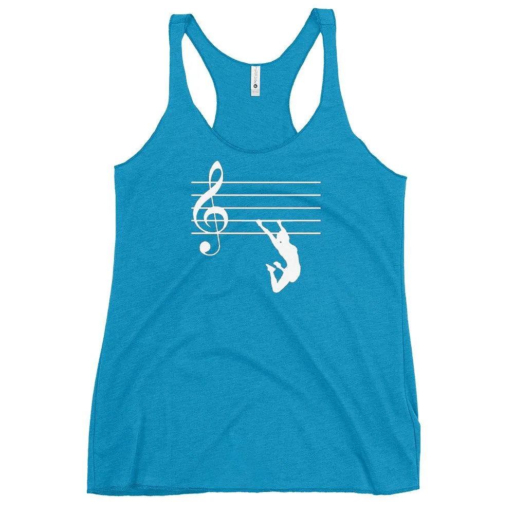 Women’s Racerback Tank in Vintage Turquoise