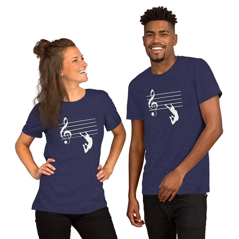 Unisex t-shirt in Heather Midnight Navy