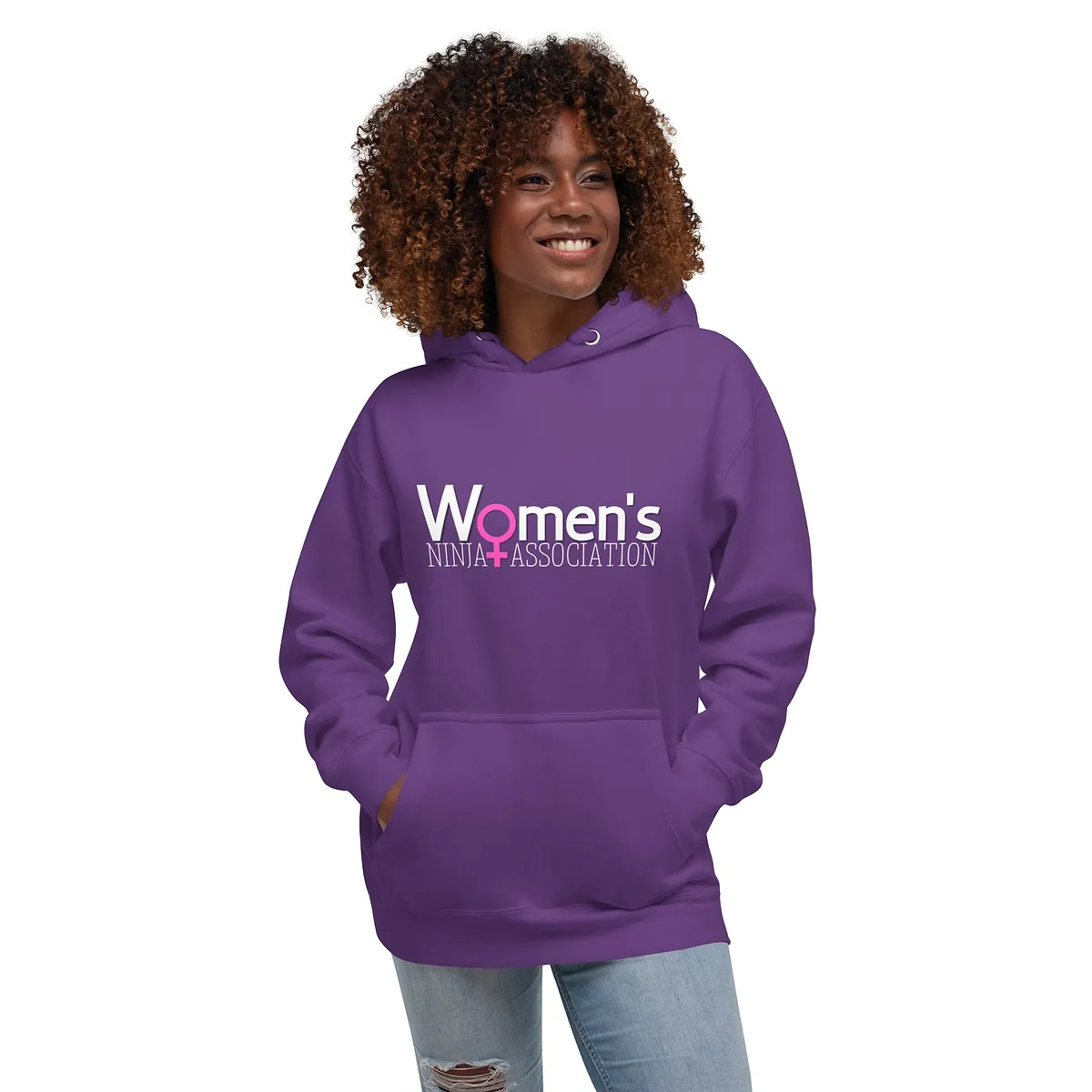 WNA Season 1 Tour Hoodie in Purple, front