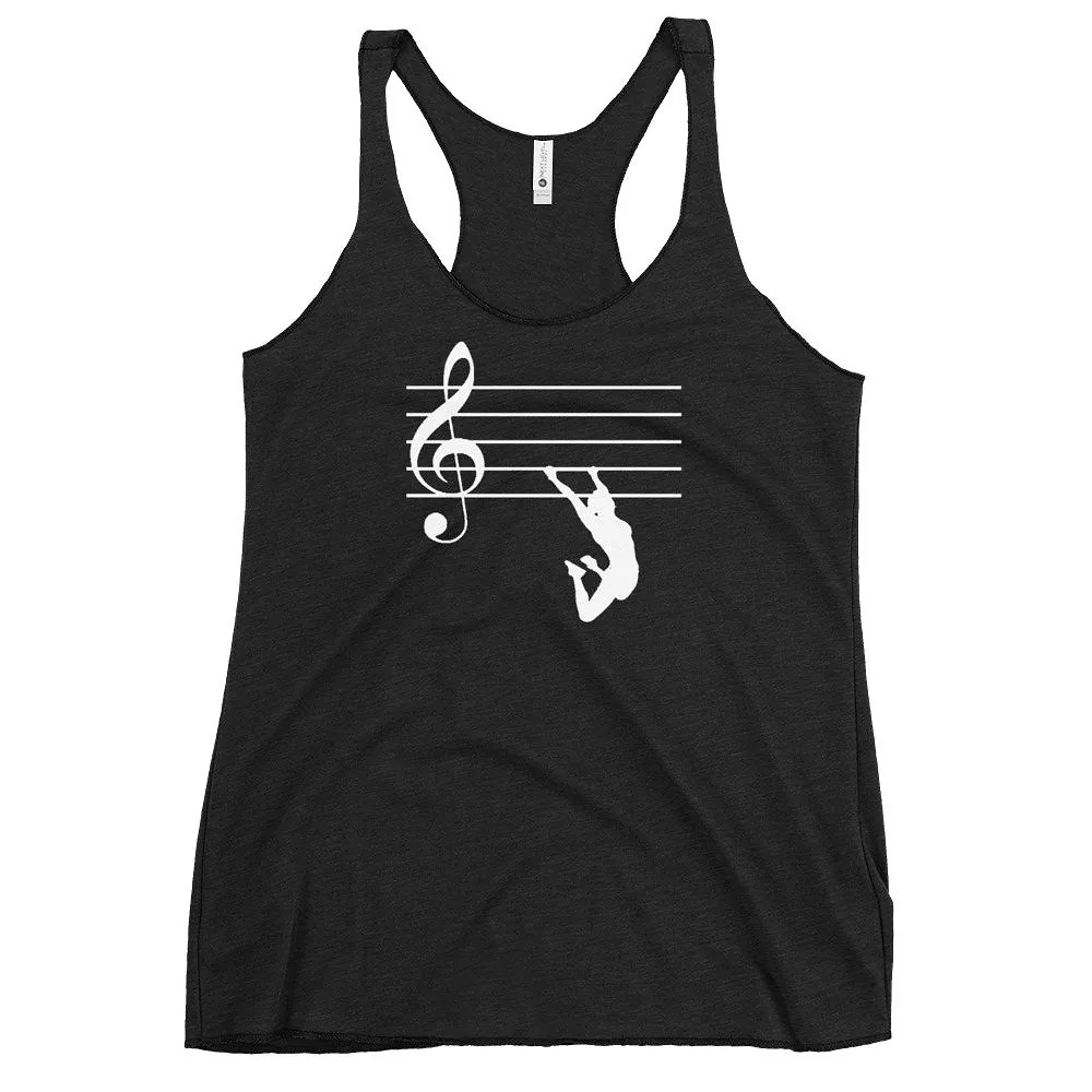 Women’s Racerback Tank in Vintage Black