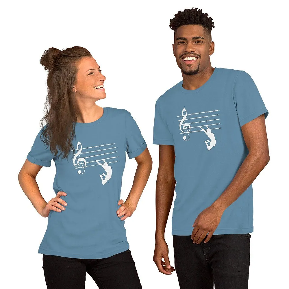 Unisex t-shirt in Steel Blue