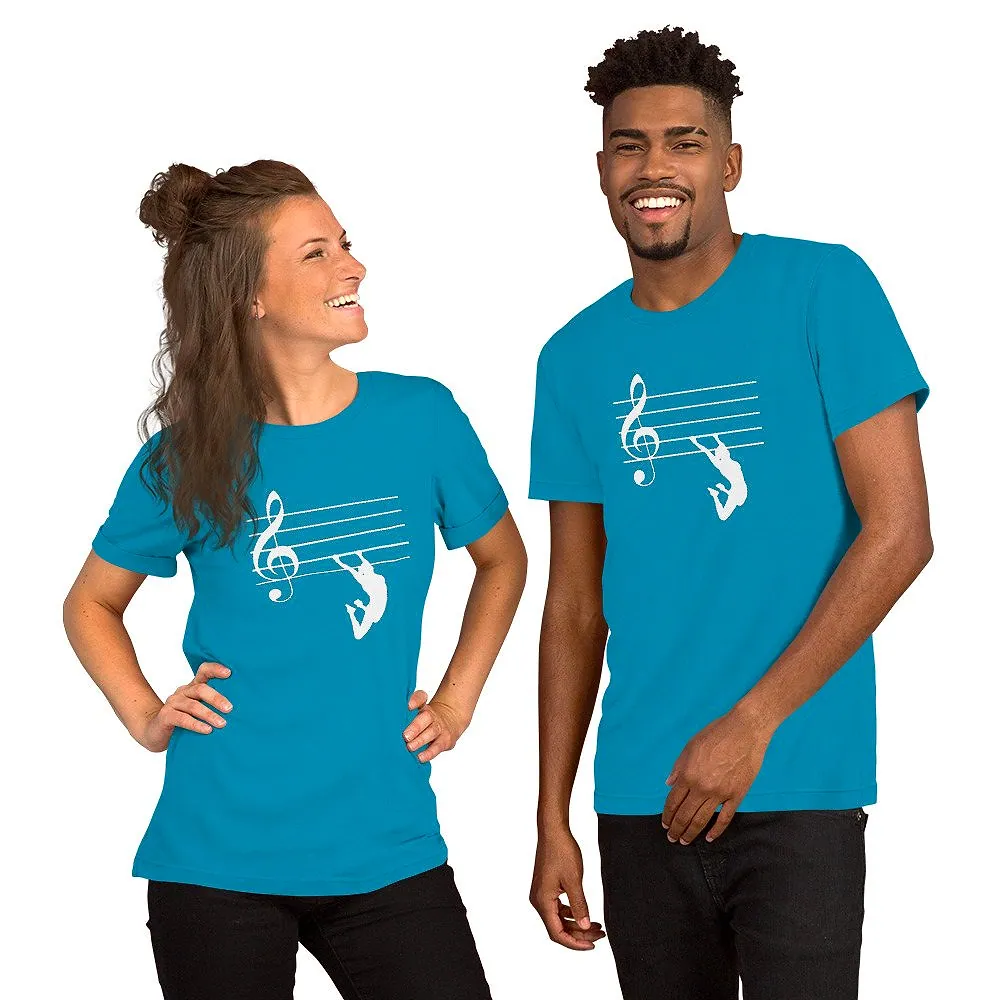 Unisex t-shirt in Aqua