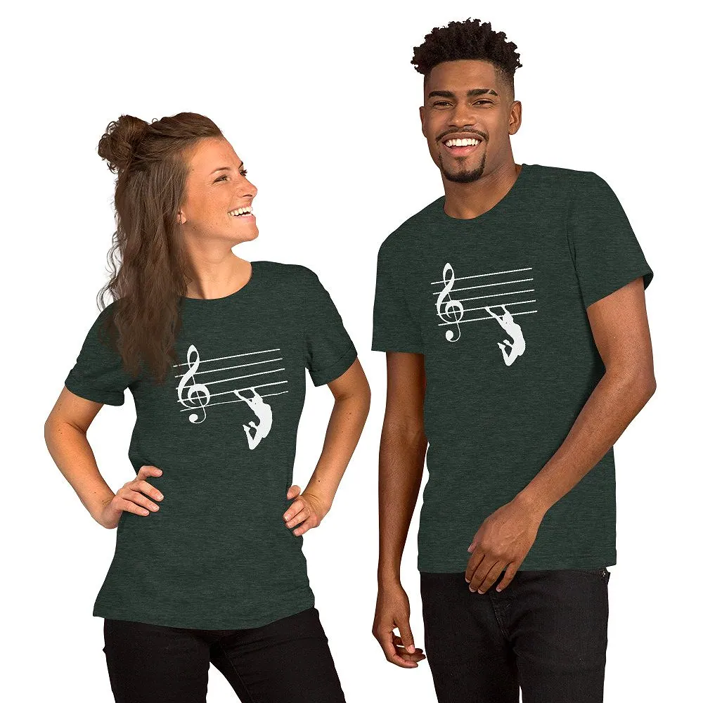 Unisex t-shirt in Heather Forest
