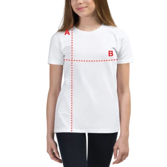 How to measure: A Length, B Chest