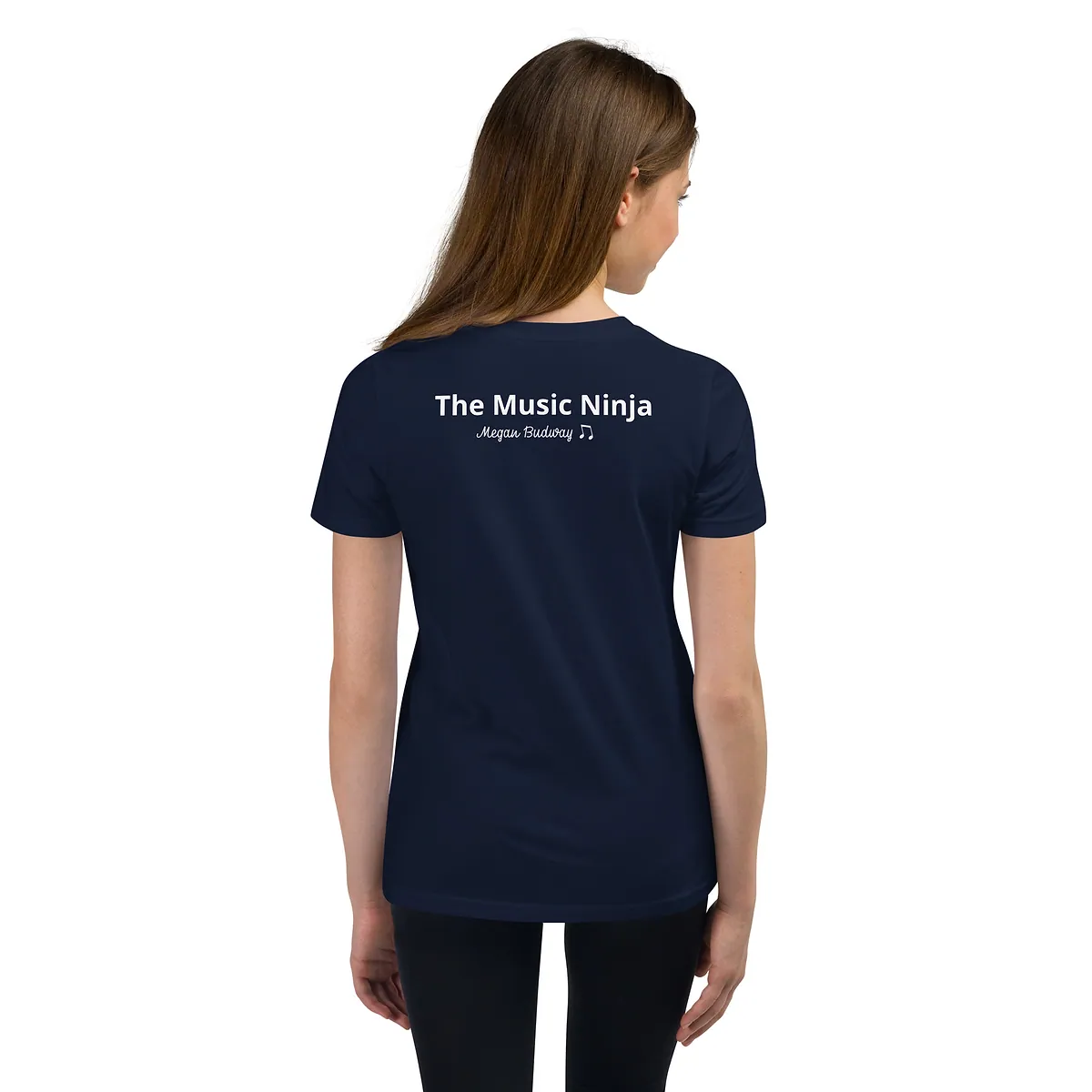 Youth Short Sleeve T-Shirt in Navy, back