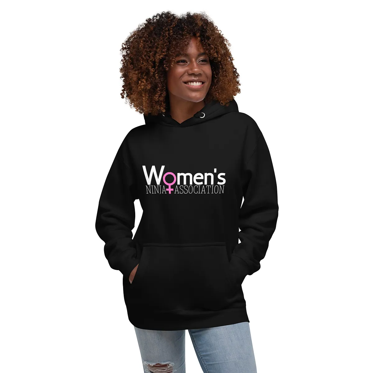WNA Season 1 Tour Hoodie in Black, front