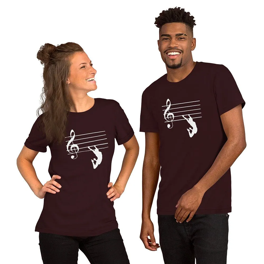 Unisex t-shirt in Oxblood Black