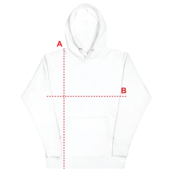 How to measure: A Length, B Chest