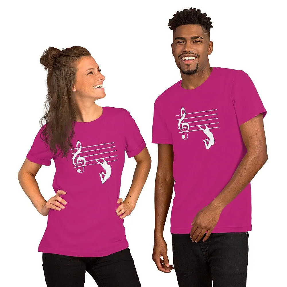 Unisex t-shirt in Berry