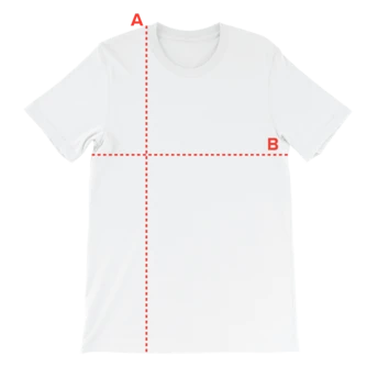 How to measure: A Length, B Chest