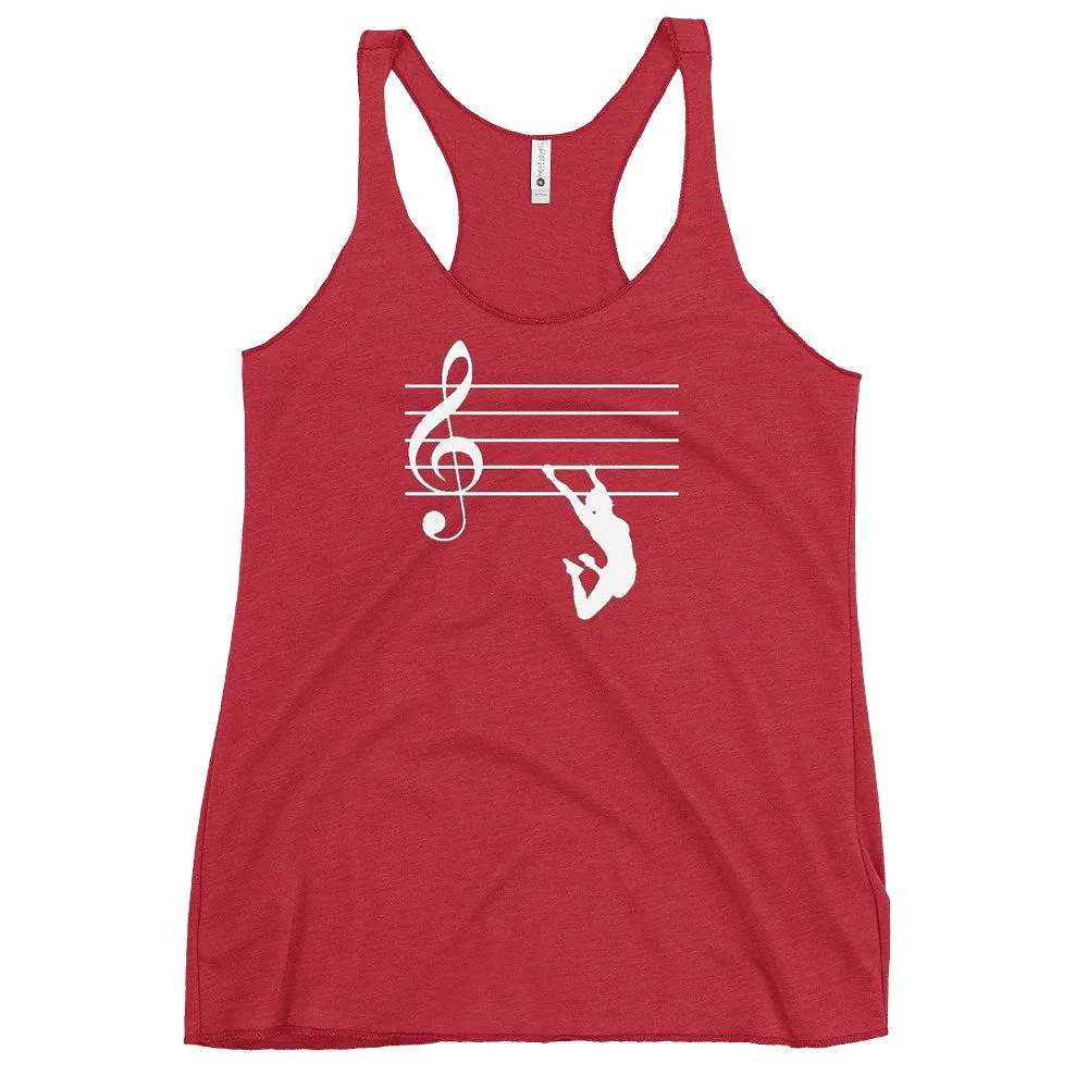 Women’s Racerback Tank in Vintage Red